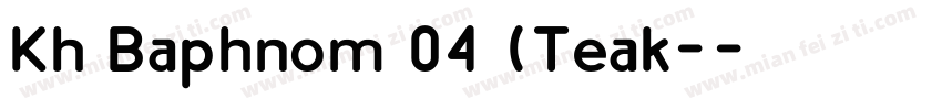 Kh Baphnom 04 (Teak-字体转换